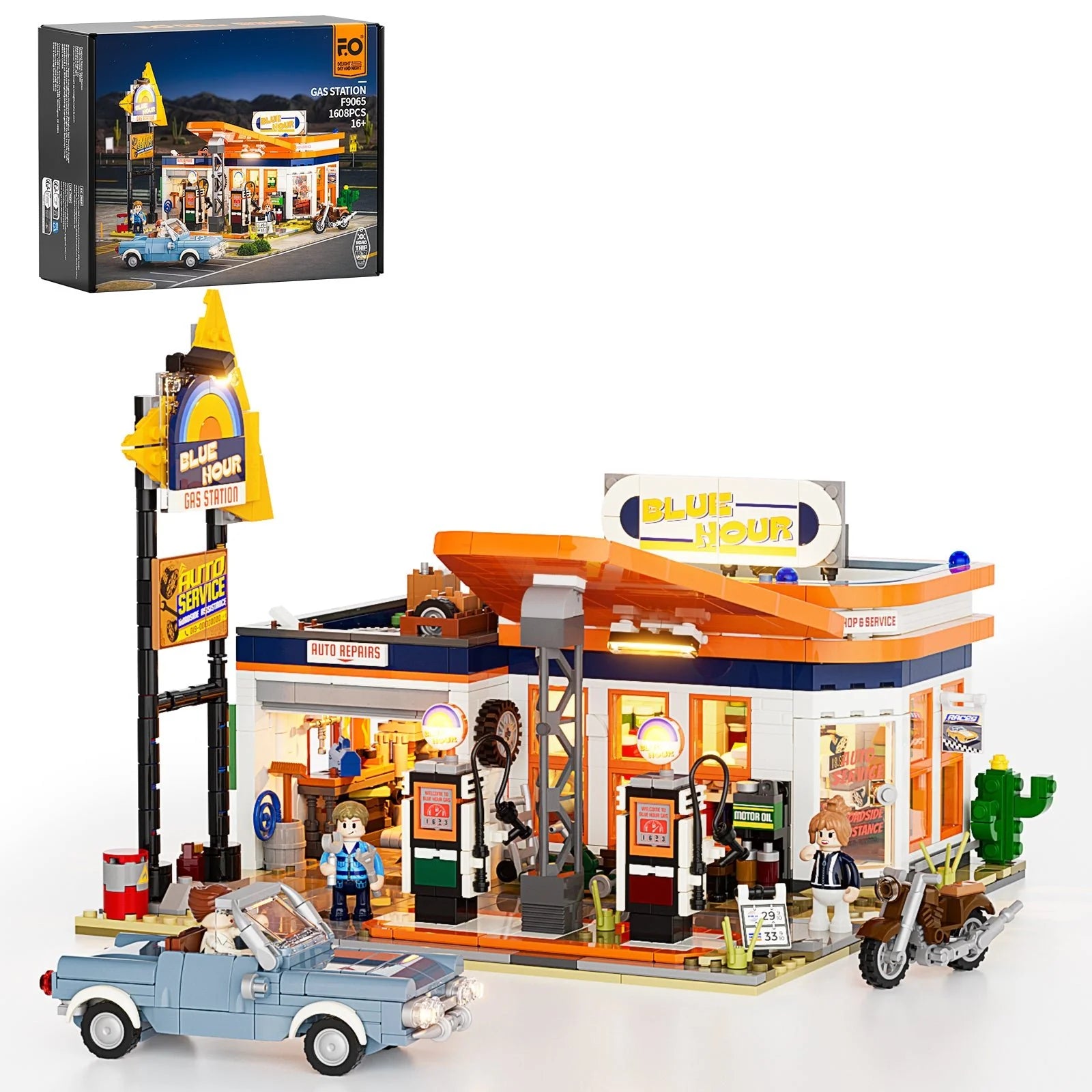 Lumibricks F9065 - Gas Station - Tankstelle