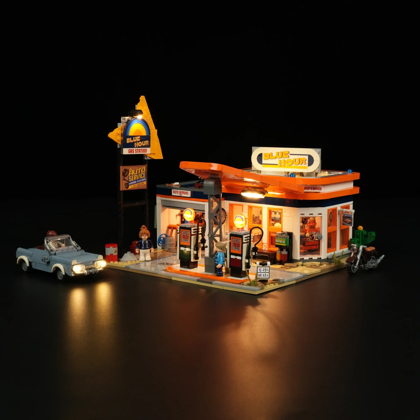 Lumibricks F9065 - Gas Station - Tankstelle