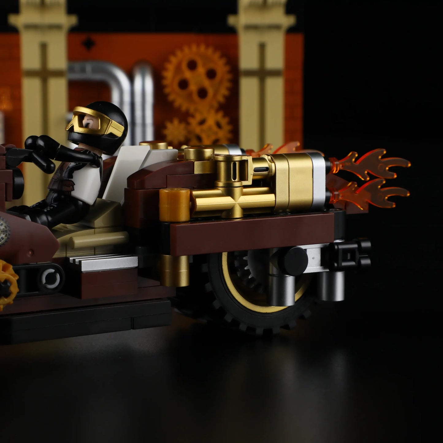 Lumibricks F9067 - Steampunk Motorcycle Pursuit - Steampunk-Motorradverfolgung
