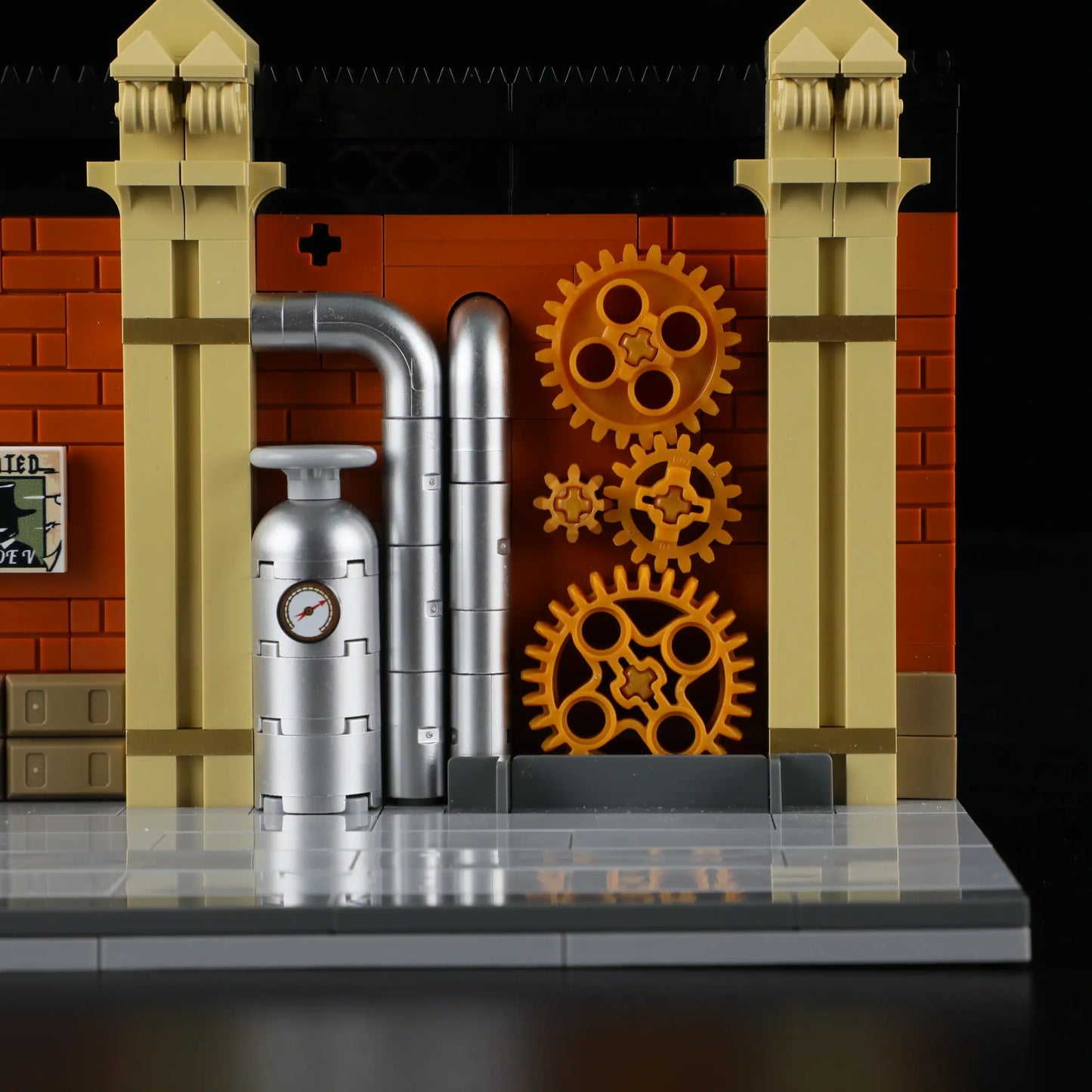 Lumibricks F9067 - Steampunk Motorcycle Pursuit - Steampunk-Motorradverfolgung