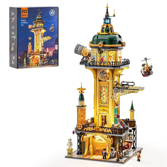 Lumibricks F9070 - Steampunkt Watch Tower - Steampunk-Wachturm