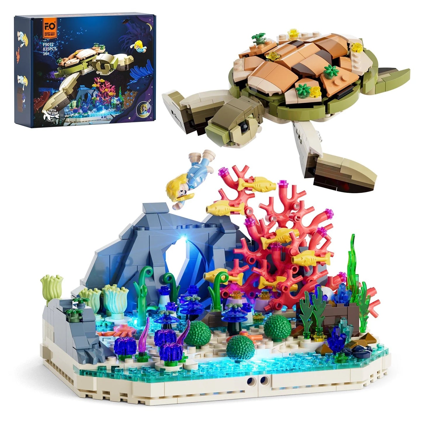Lumibricks F9072 - Turtle Reef Dream - Schildkrötenriff-Traum