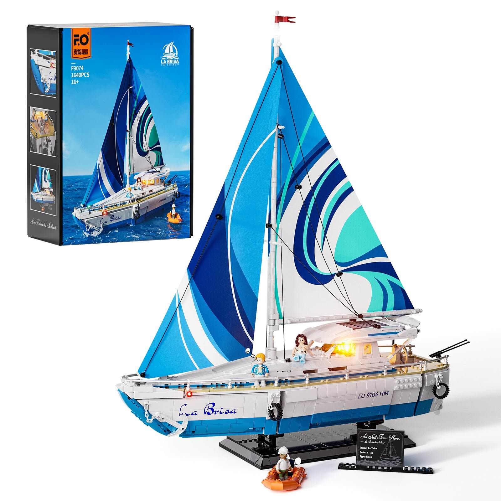 Lumibricks F9074 - The Sailboat: La Brisa - Das Segelboot: La Brisa