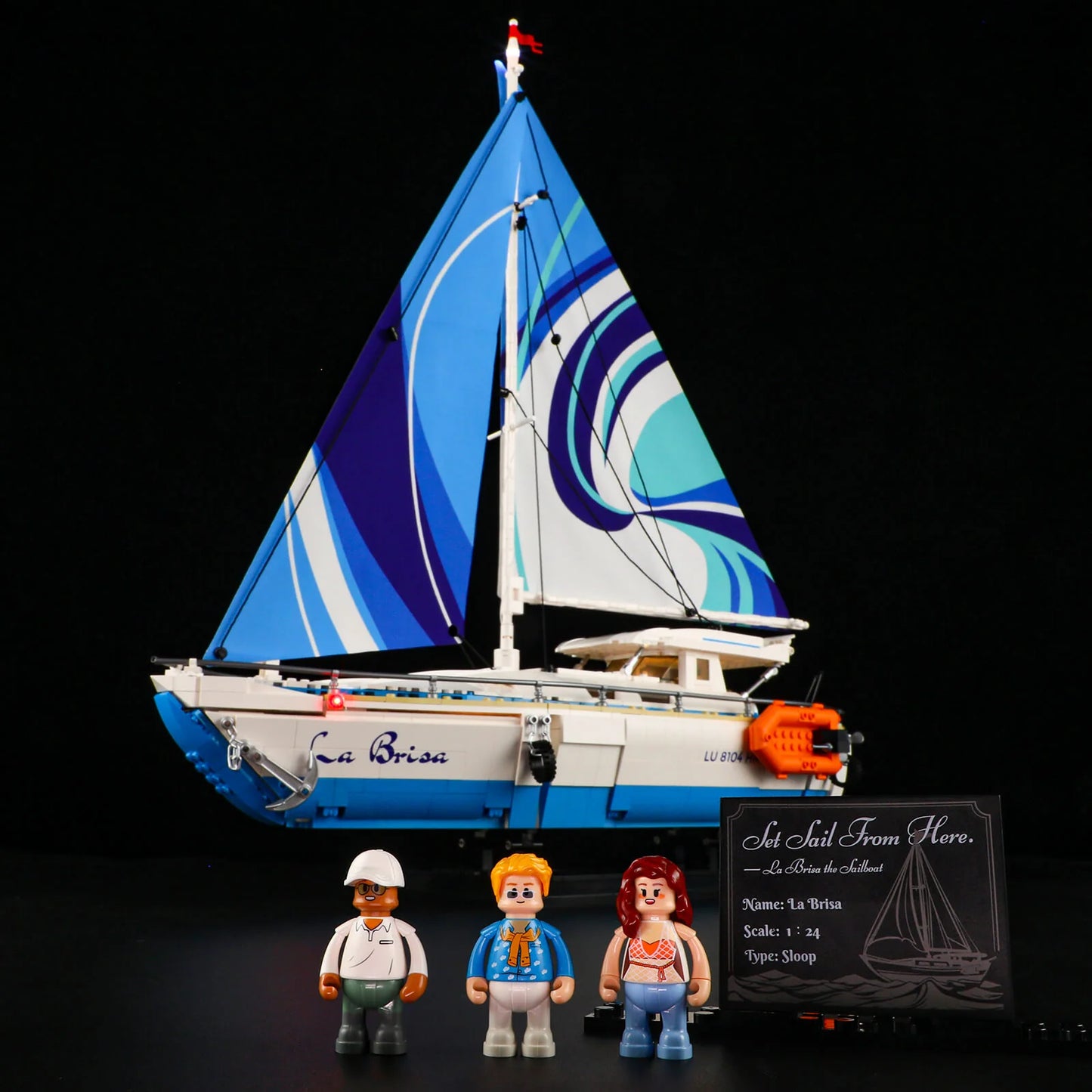 Lumibricks F9074 - The Sailboat: La Brisa - Das Segelboot: La Brisa