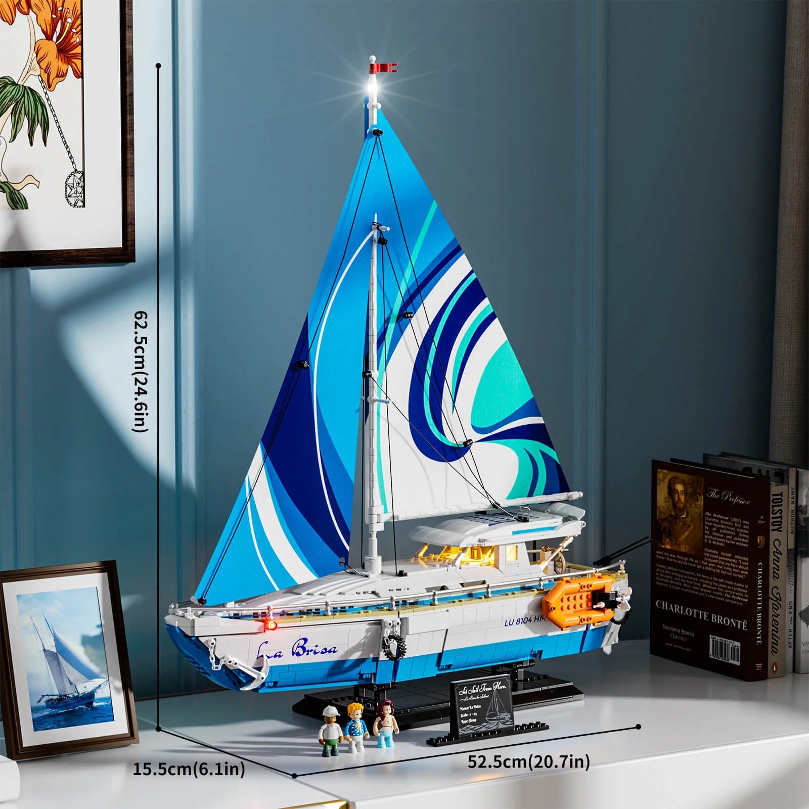 Lumibricks F9074 - The Sailboat: La Brisa - Das Segelboot: La Brisa