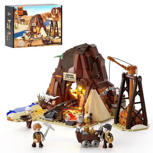 Lumibricks F9077 - Old West Gold Mine - Goldmine des Wilden Westens