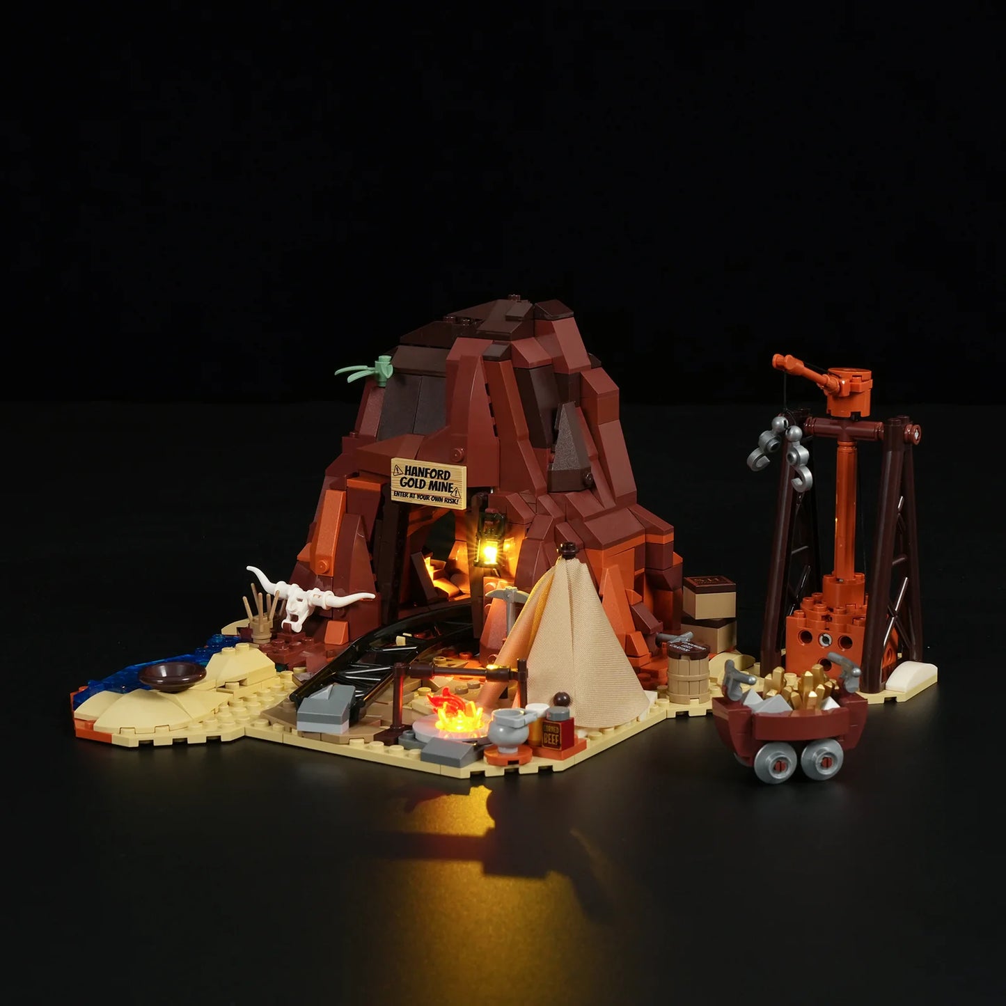 Lumibricks F9077 - Old West Gold Mine - Goldmine des Wilden Westens