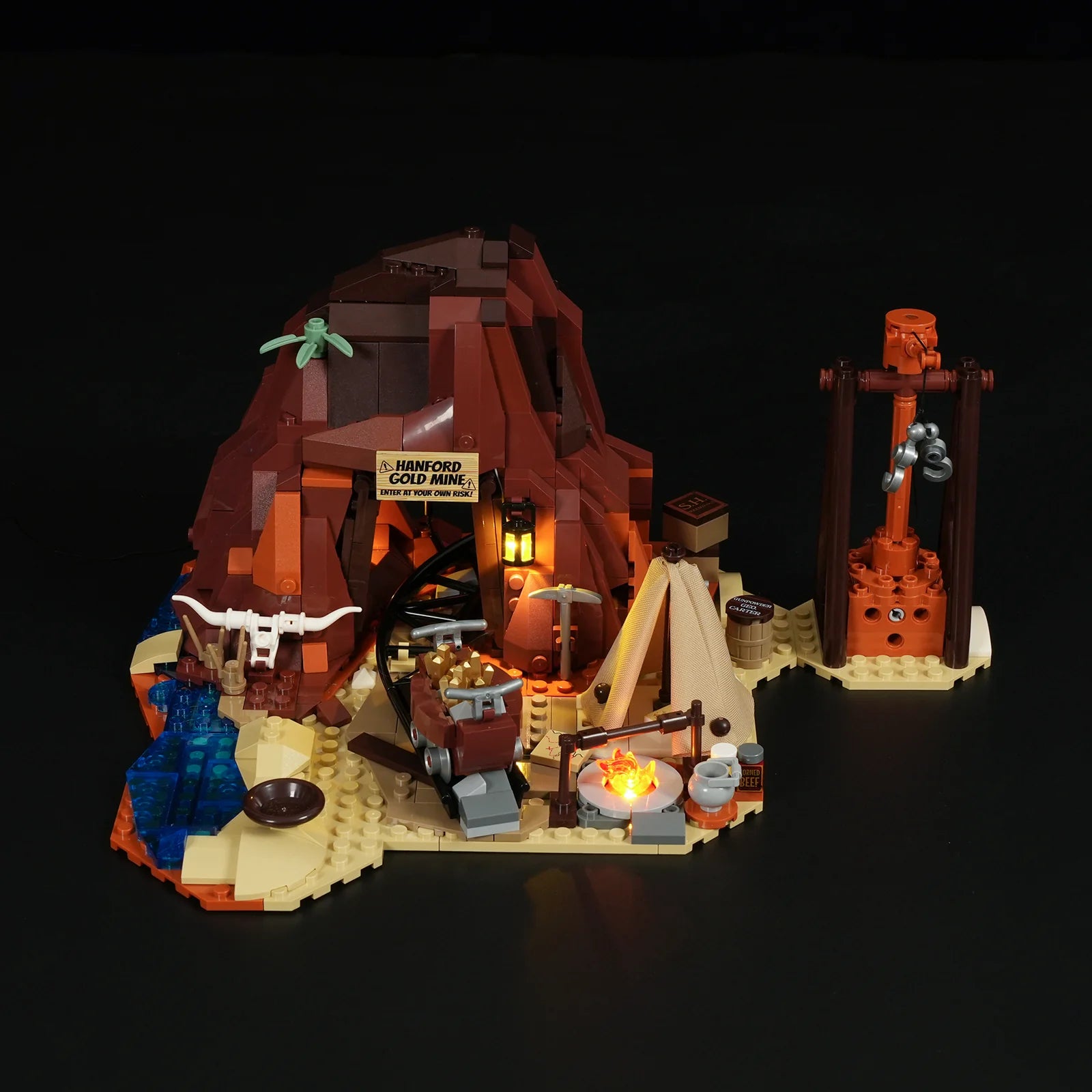 Lumibricks F9077 - Old West Gold Mine - Goldmine des Wilden Westens