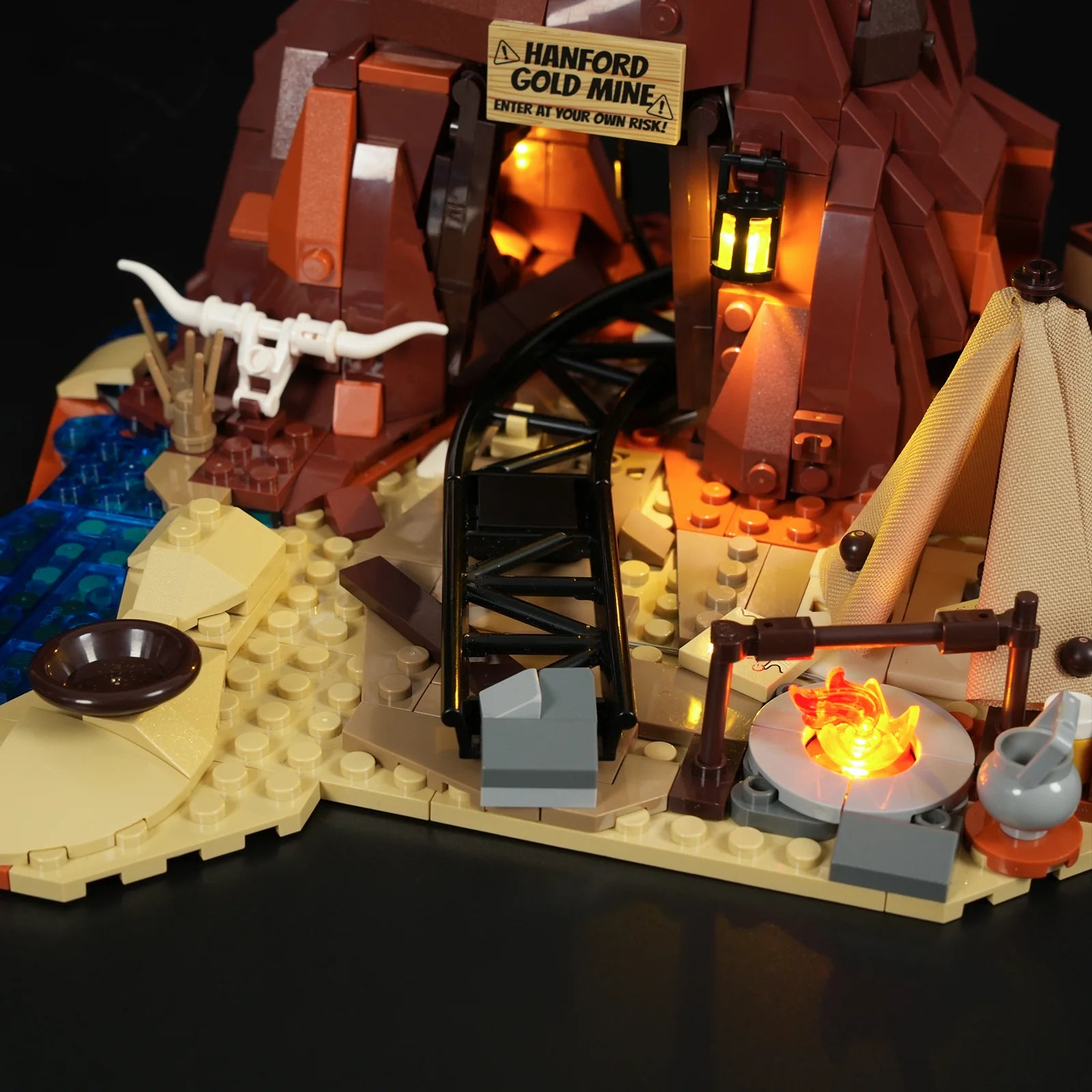 Lumibricks F9077 - Old West Gold Mine - Goldmine des Wilden Westens