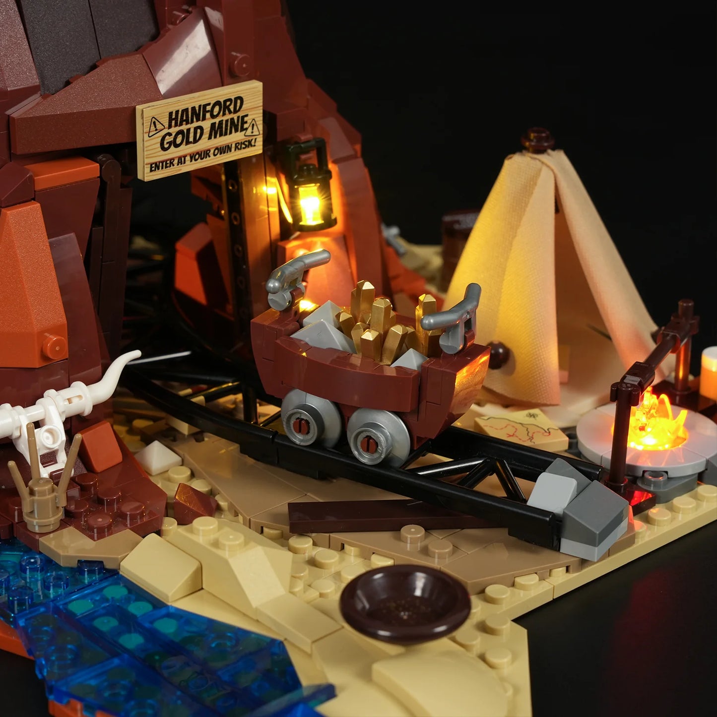 Lumibricks F9077 - Old West Gold Mine - Goldmine des Wilden Westens