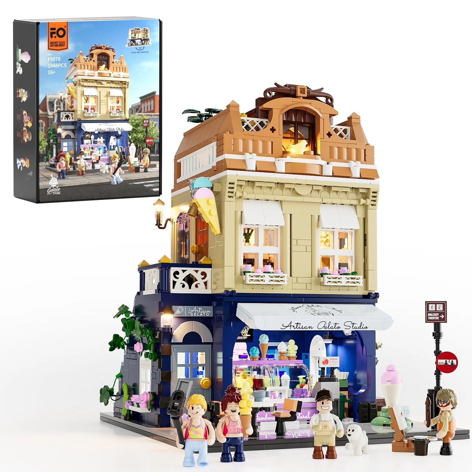 Lumibricks F9078 - Gelato Store - Eisdiele