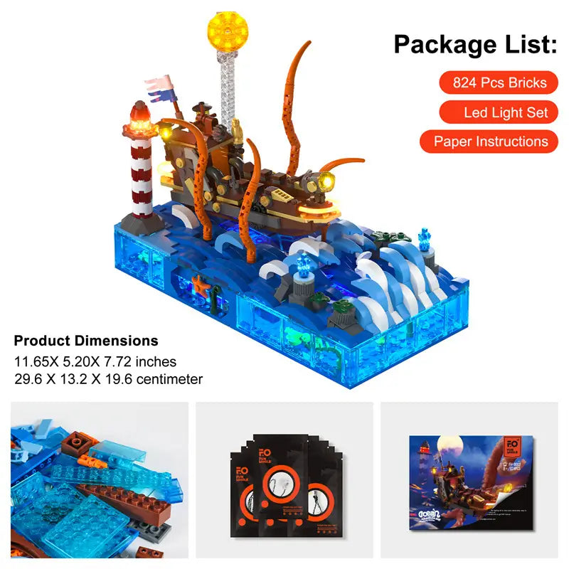 Lumibricks Funwhole FH9003 - Ocean Adventure Ship