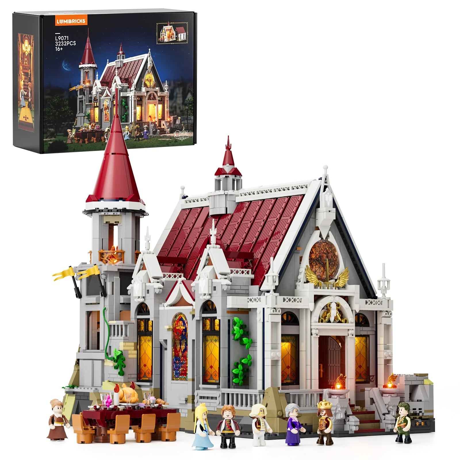 Lumibricks L9071 - Castle Banquet Hall - Bankettsaal des Schlosses