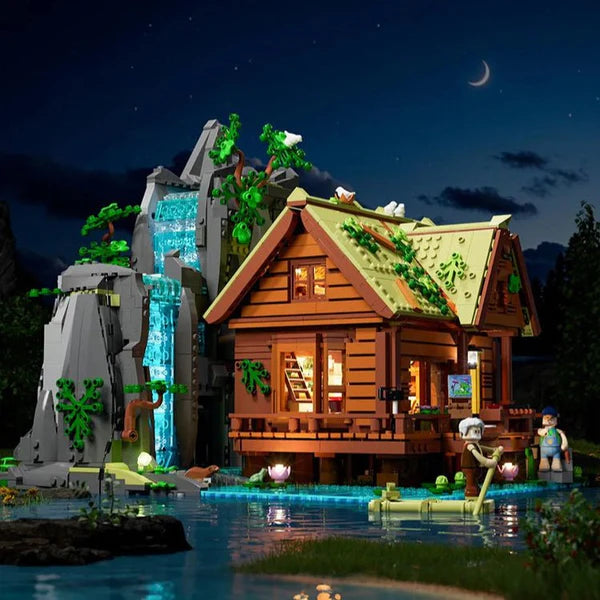 Lumibricks 10010 / L9083 - Waterfal Cabin - Wasserfallhütte