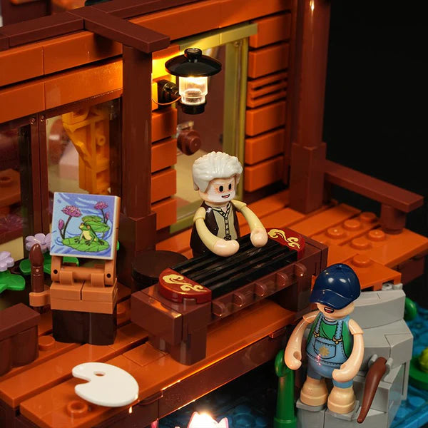 Lumibricks 10010 / L9083 - Waterfal Cabin - Wasserfallhütte