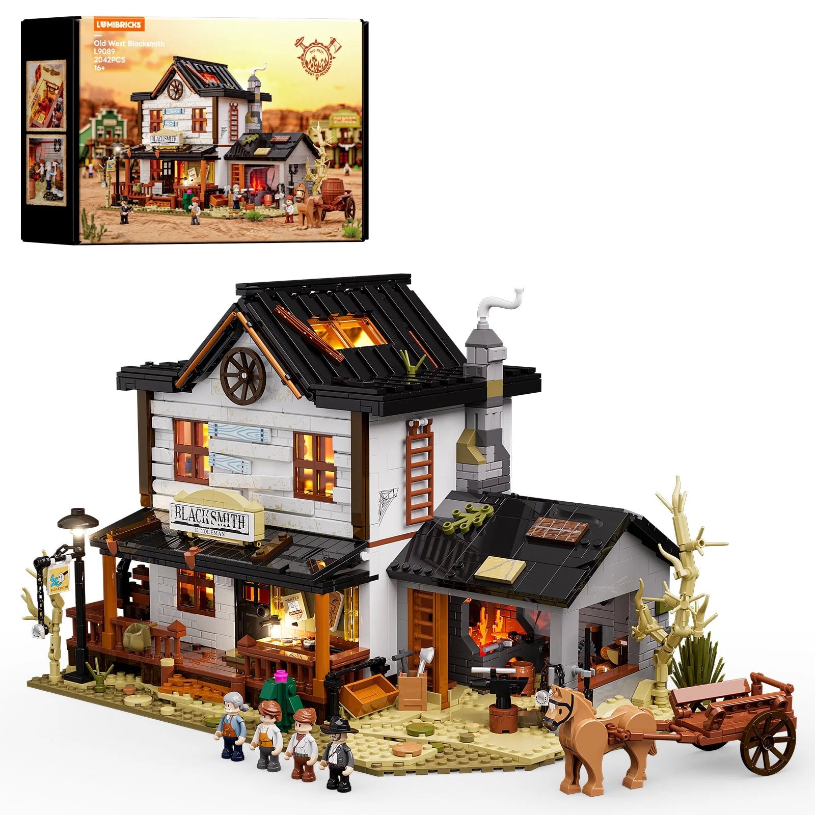 Lumibricks L9089 - Old West Blacksmith - Schmied des Wilden Westens