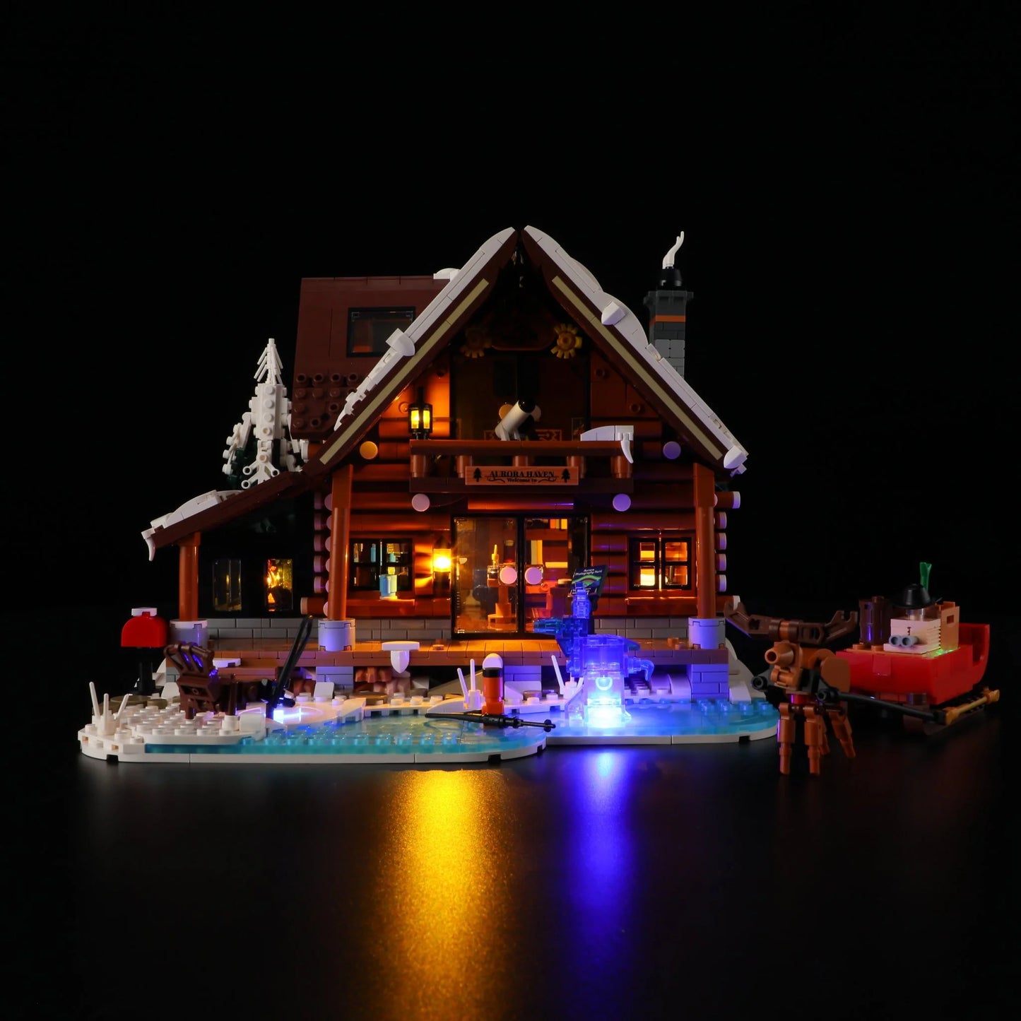 Lumibricks L9090 - Aurora Cabin - Aurora-Hütte