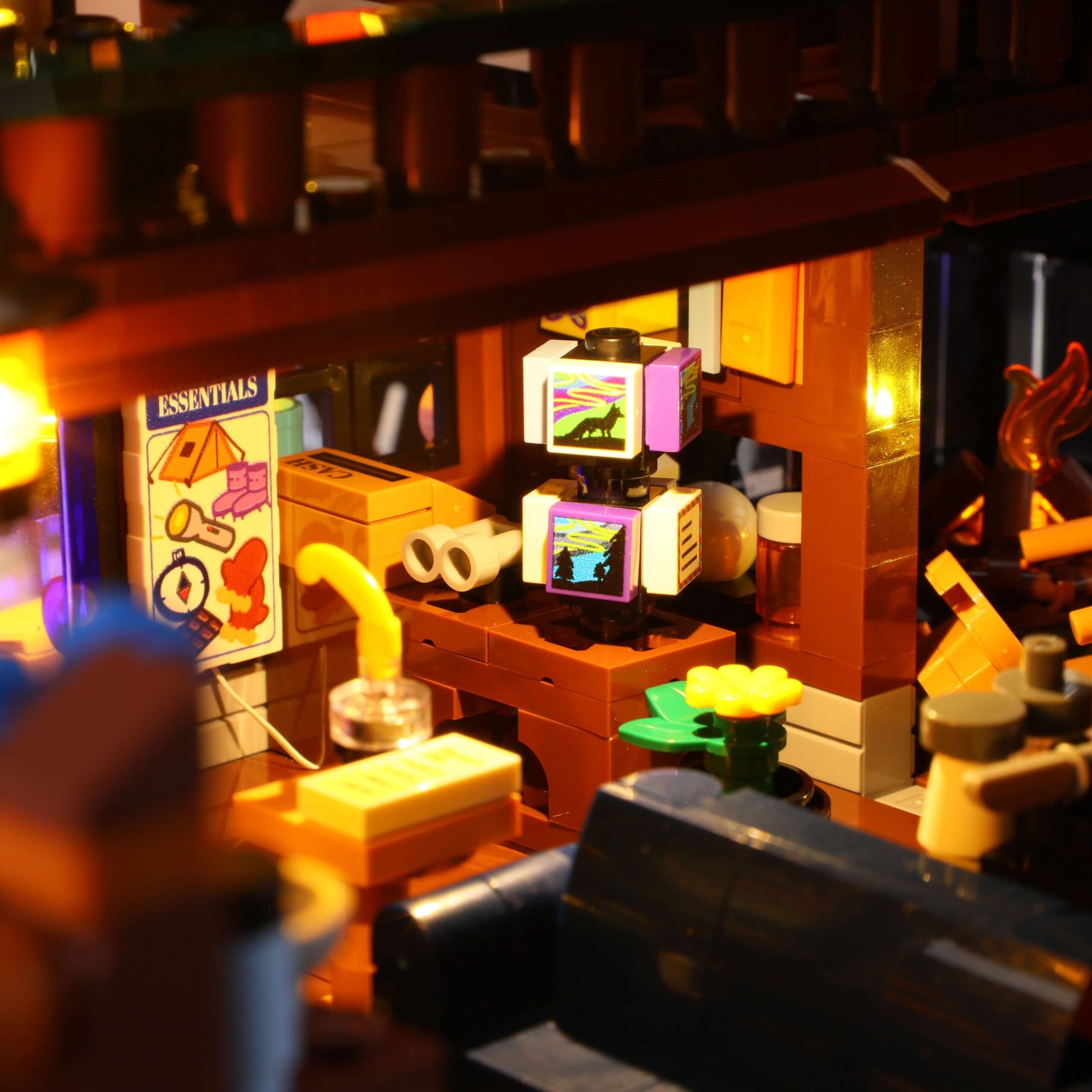 Lumibricks L9090 - Aurora Cabin - Aurora-Hütte