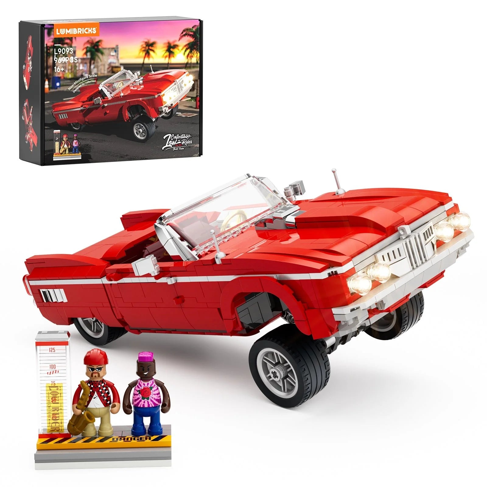Lumibricks L9093 - Collectible Low Rider - Big Red - Sammlerstück Low Rider Big-Red