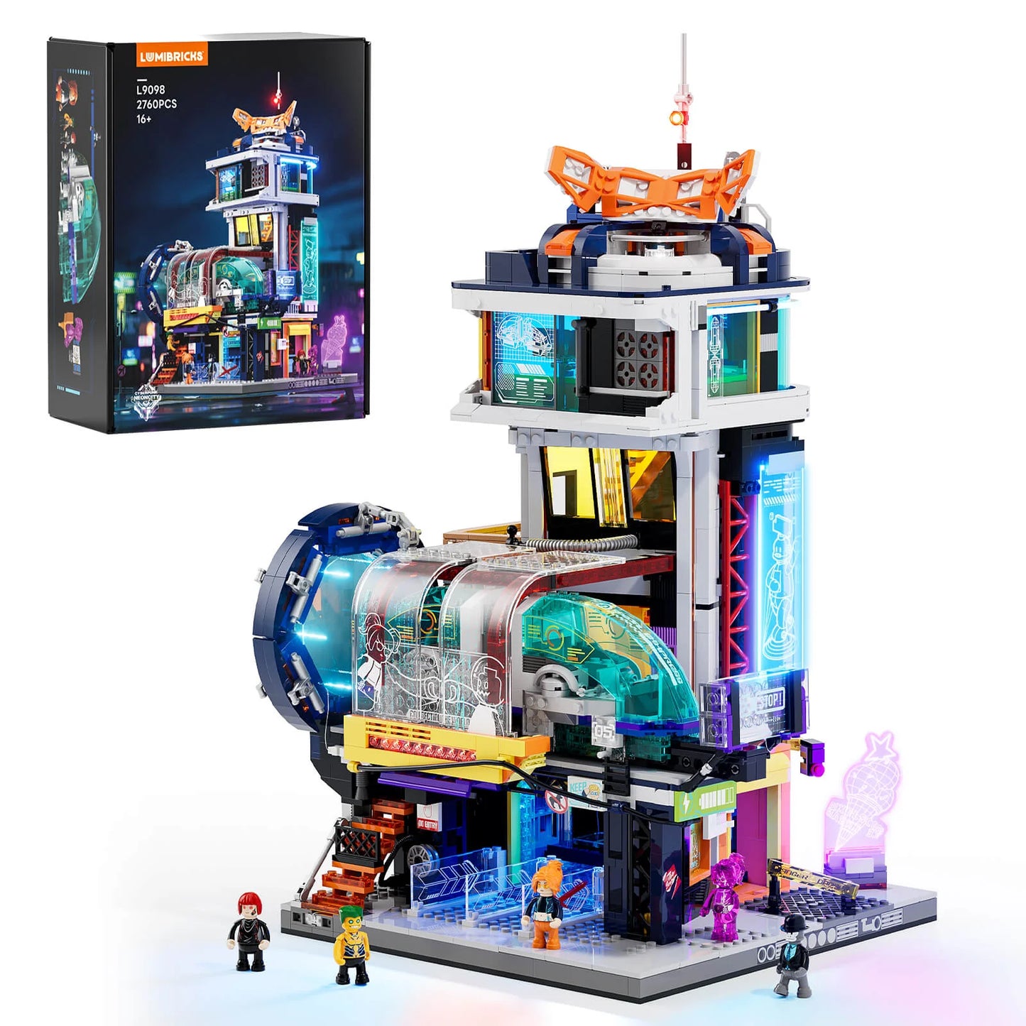 Lumibricks 17006 / L9098 - Floating Train Station - Schwebezug Station