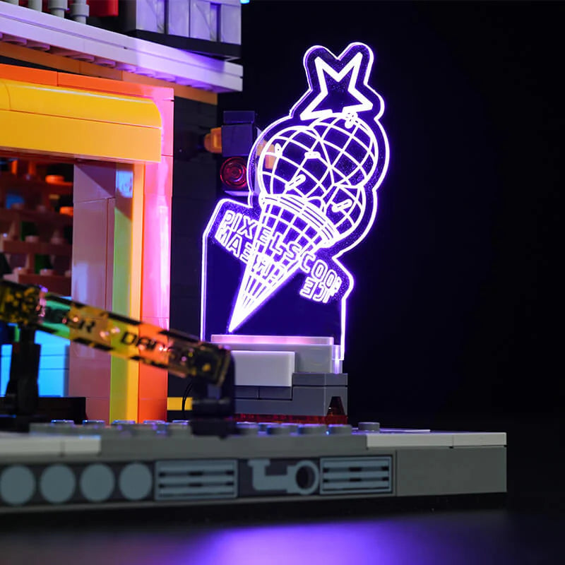 Lumibricks 17006 / L9098 - Floating Train Station - Schwebezug Station