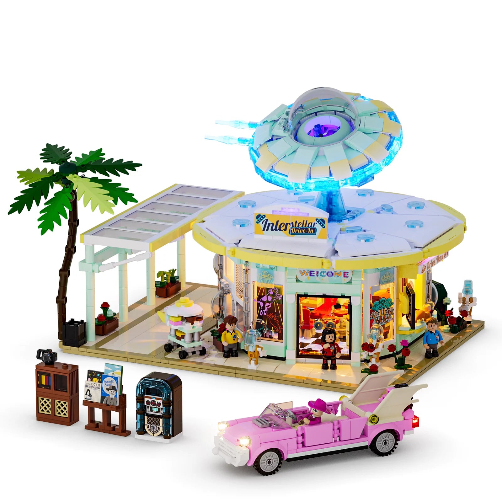 Lumibricks L9104 - Interstellar Drive-In - Interstellares Drive-In