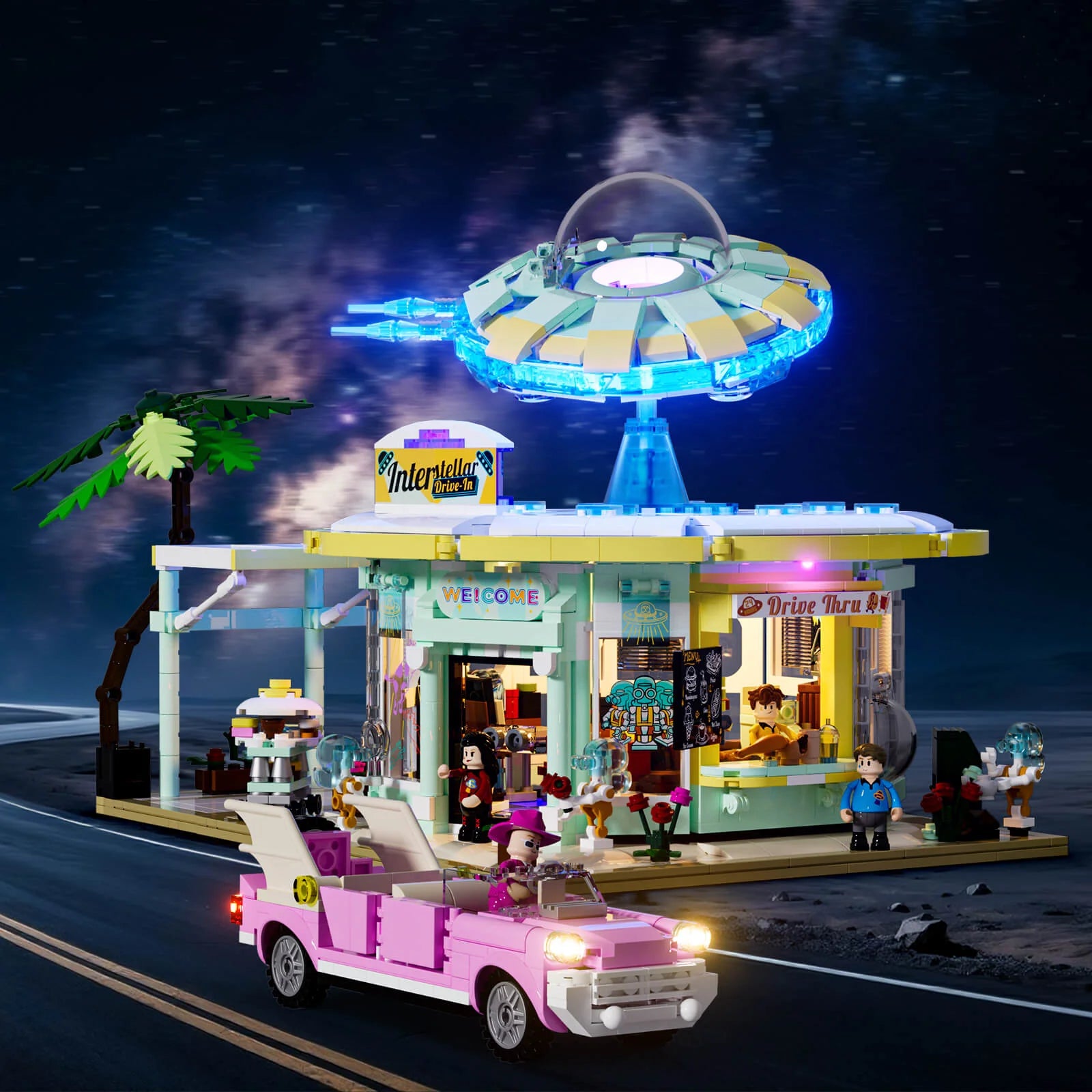 Lumibricks L9104 - Interstellar Drive-In - Interstellares Drive-In