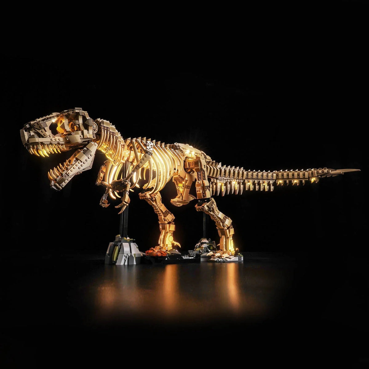 BrickBling LED Licht Set für LEGO Dinosaurier-Fossilien: Tyrannosaurus rex (76968) inkl. Fernbedienung