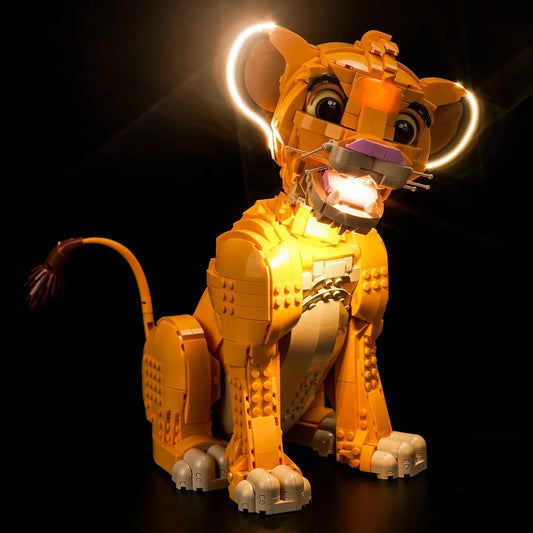 BrickBling LED Licht Set für LEGO Simba, der junge König der Löwen (43247)