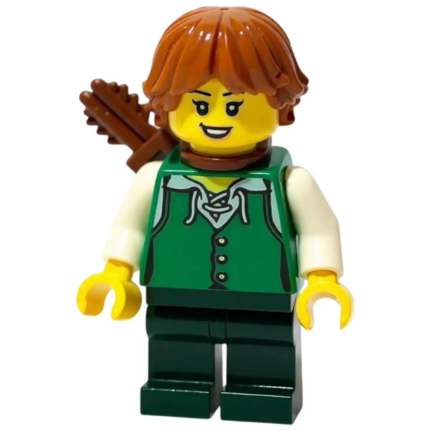LEGO Castle Minifigur Bogenschütze Weiblich - bdp014