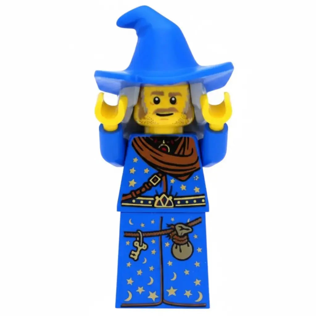 LEGO Castle Minifigur Eigenkreation Zauberer Eldrin der Blaue
