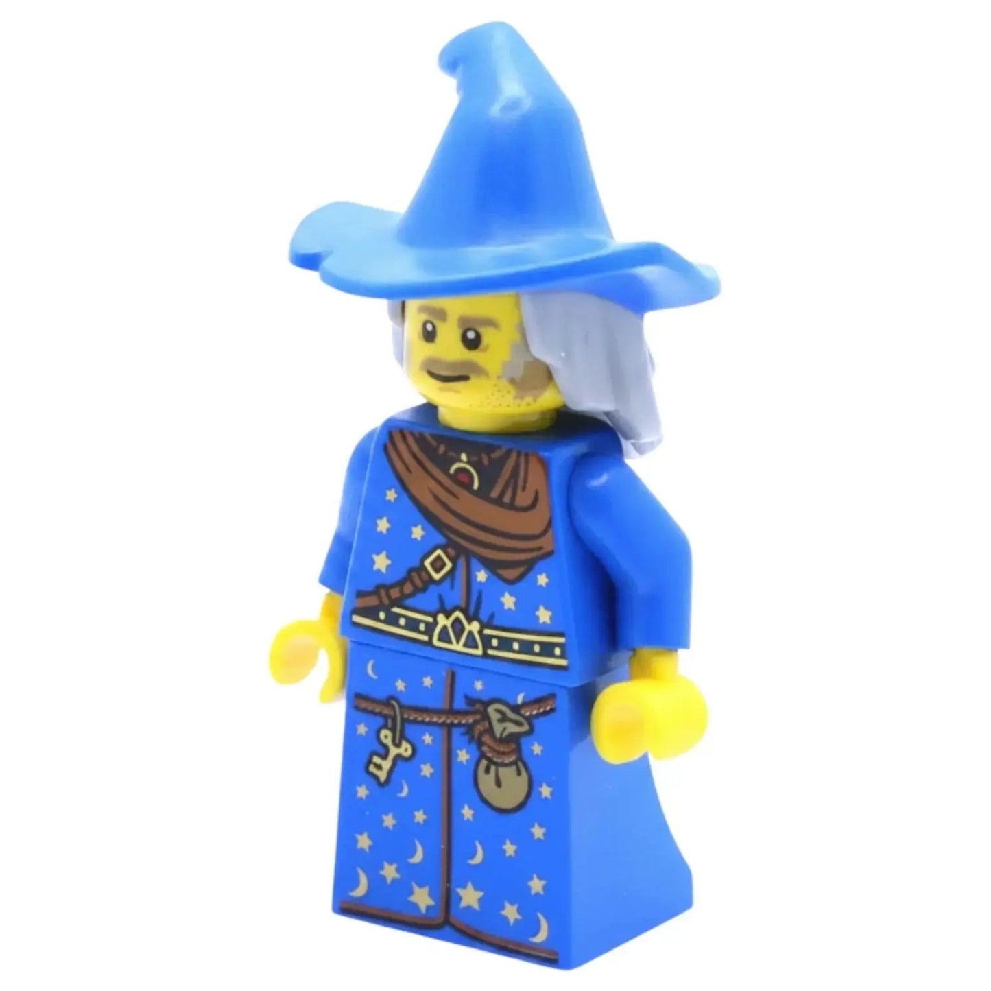 LEGO Castle Minifigur Eigenkreation Zauberer Eldrin der Blaue