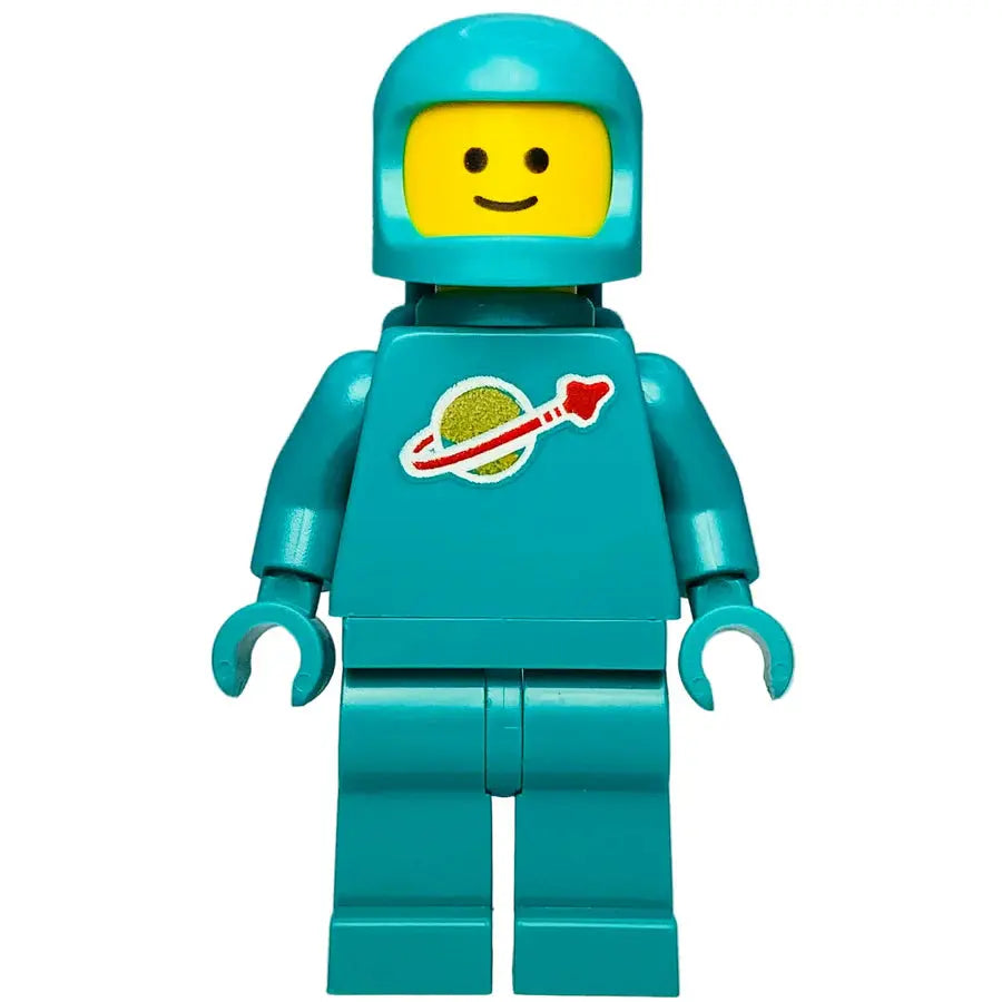 LEGO Classic Space Minifigur Astronaut Dunkel Türkis  - idea227