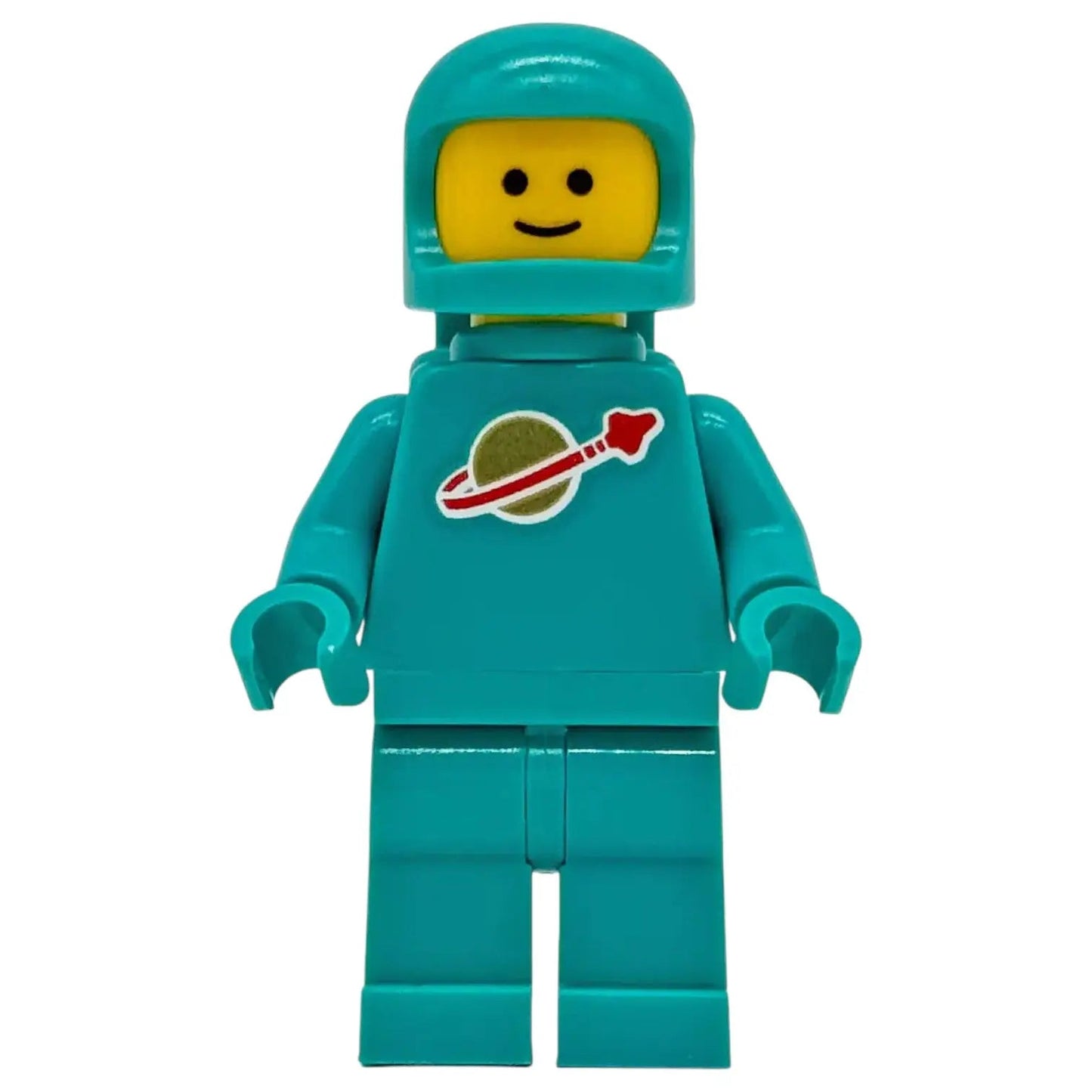 LEGO Classic Space Minifigur Astronaut Dunkel Türkis  - idea227