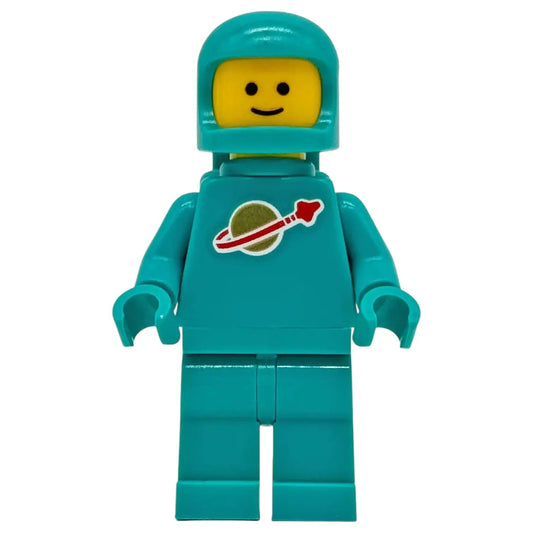 LEGO Classic Space Minifigur Astronaut Dunkel Türkis  - idea227