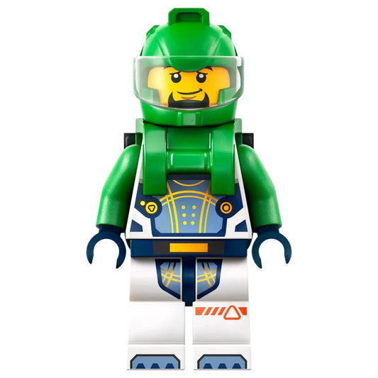 LEGO Space Minifigur Astronaut Grün Mann - cty1706