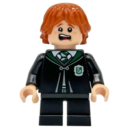 LEGO Harry Potter Minifigur Ron Weasley Black Slytherin - hp287