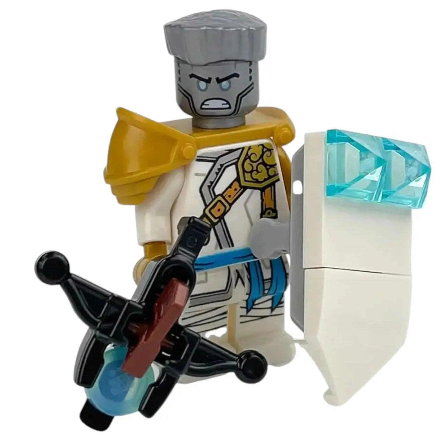LEGO Ninjago Minifigur Zane Hero mit Waffe - njo0690