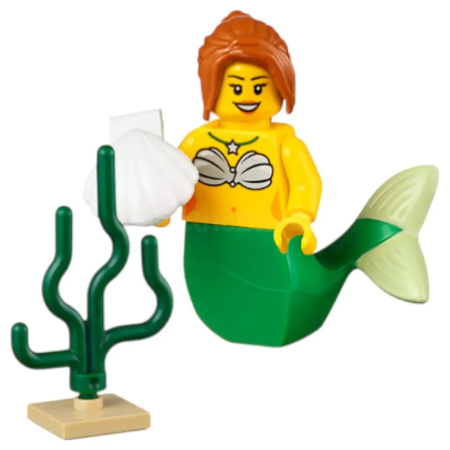 LEGO Piraten Minifigur Meerjungfrau mit Muschel - pi184