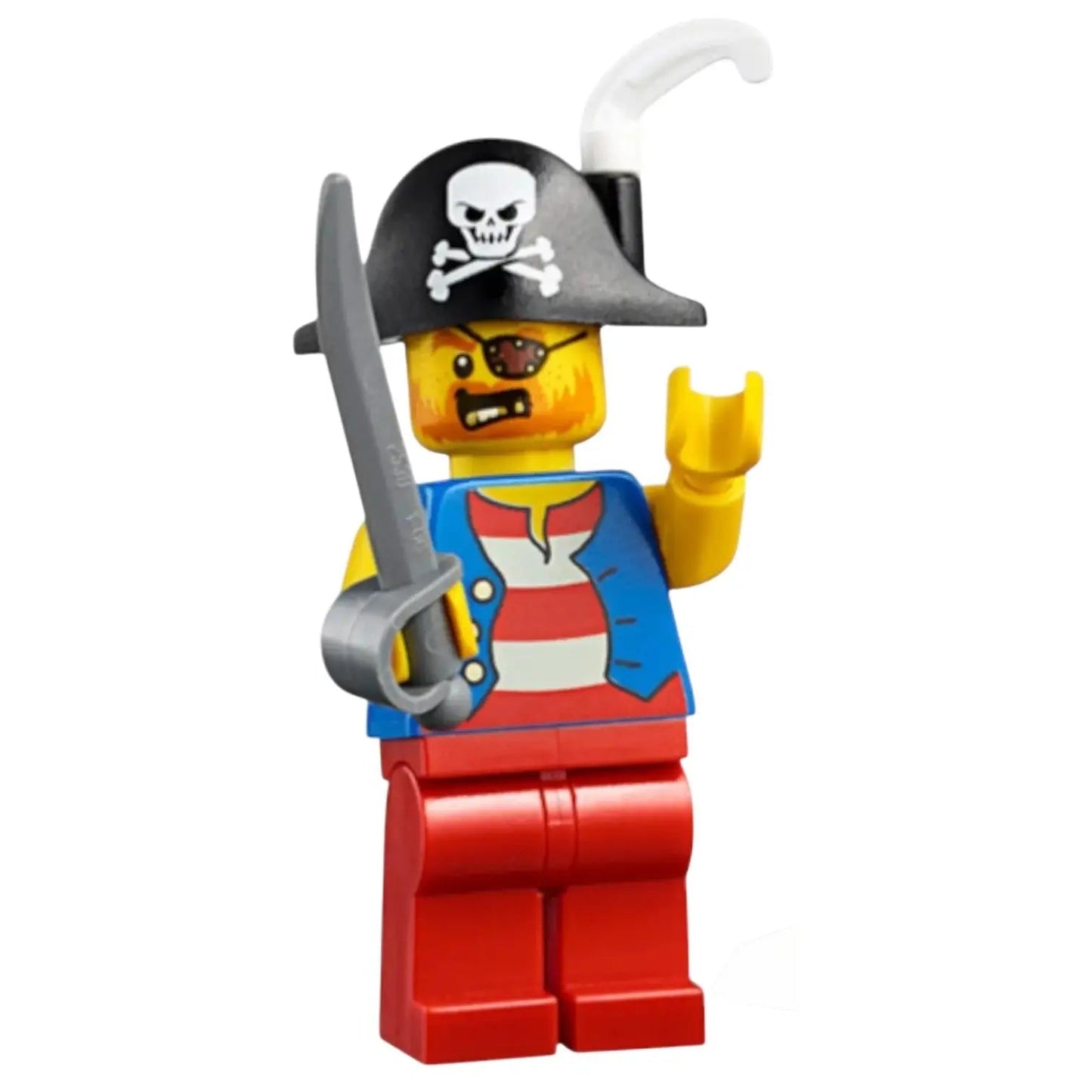 LEGO Piraten Minifigur Pirat Kapitän - pi180