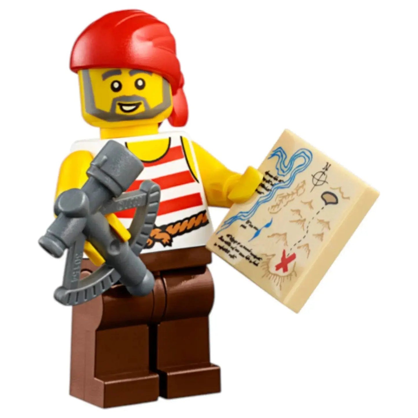 LEGO Piraten Minifigur Pirat - pi179 mit Zubehör