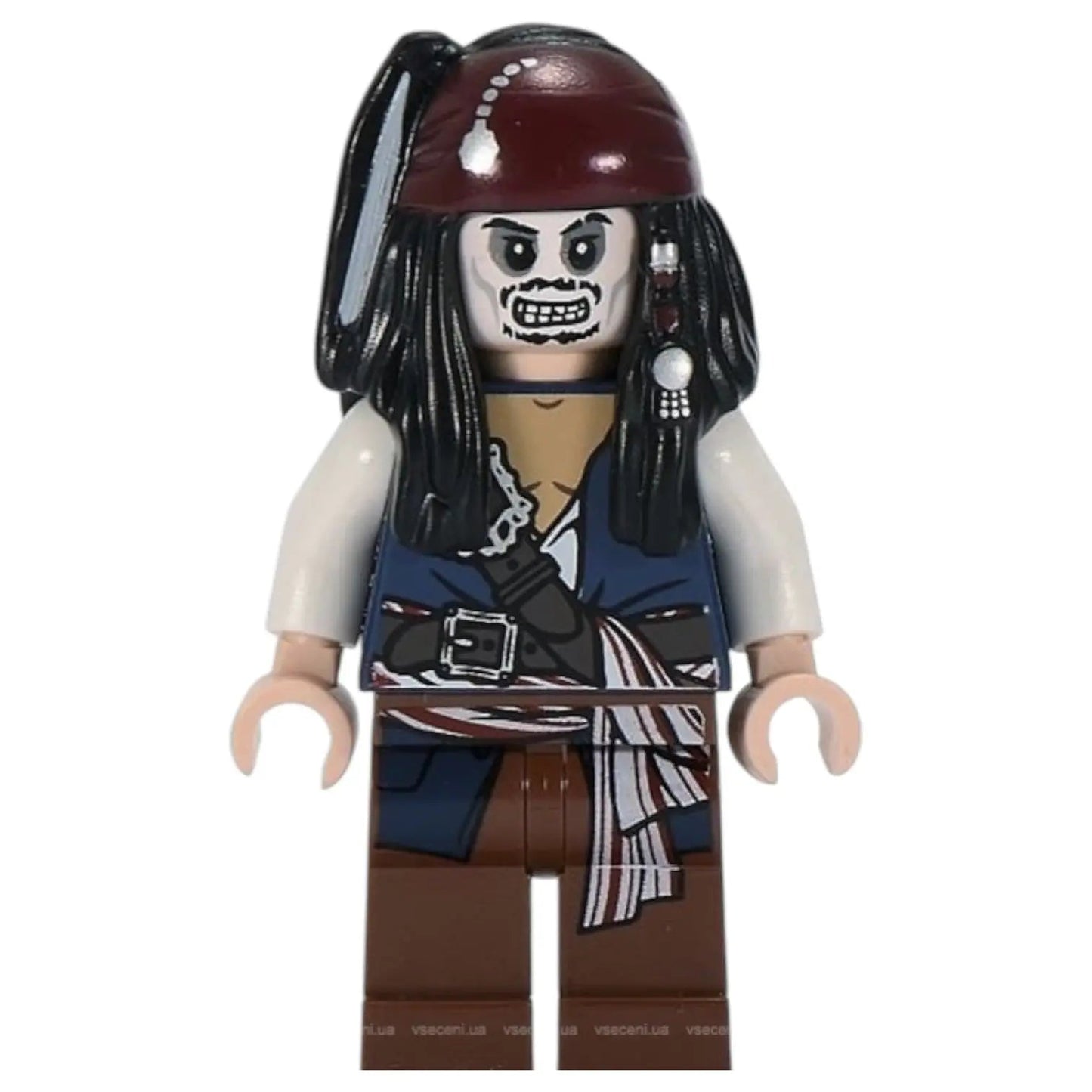 LEGO Pirates of the Caribbean Minifigur Captain Jack Sparrow Skeleton - poc012