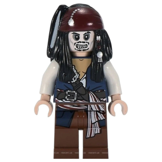 LEGO Pirates of the Caribbean Minifigur Captain Jack Sparrow Skeleton - poc012