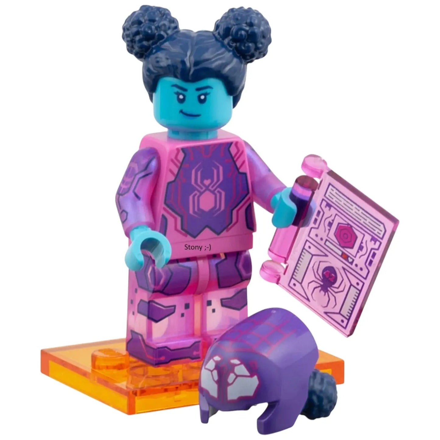 LEGO Super Heroes Minifigur Margo Kess Spider-Byte - colspi09