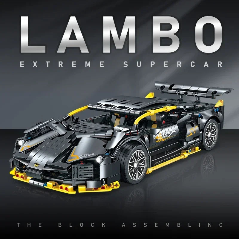 Technical 1:14 Lambo Super Speed Sport Car Building Blocks Famous Vehicle Racing Car Assemble Bricks Toys For Adult Kids Gifts