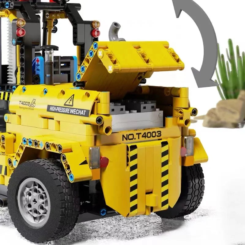 MOC 2.4G Remote Control Excavator Crane Loader Trucks Building Blocks Engineering Car Bricks Technical Model Toys For Kid Gift