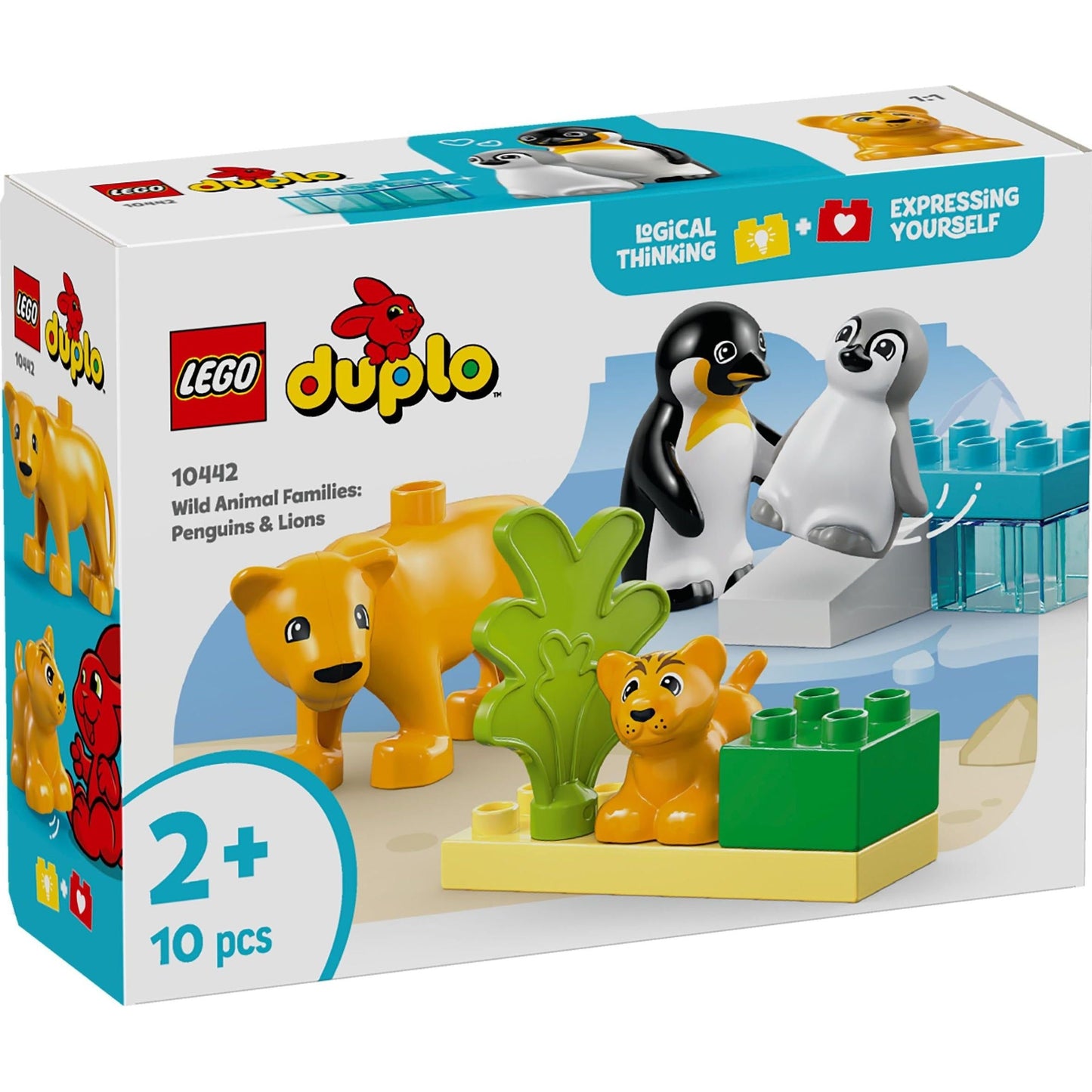 LEGO DUPLO Wildtier-Familien: Pinguine und Löwen 10442