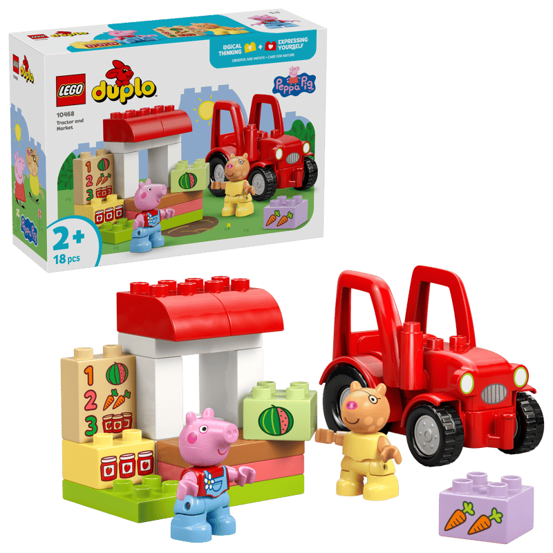 LEGO DUPLO Peppa Pig Traktor und Marktstand 10468