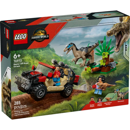 LEGO Jurassic Park Raptor: Verfolgungsjagd mit dem Geländewagen 76972
