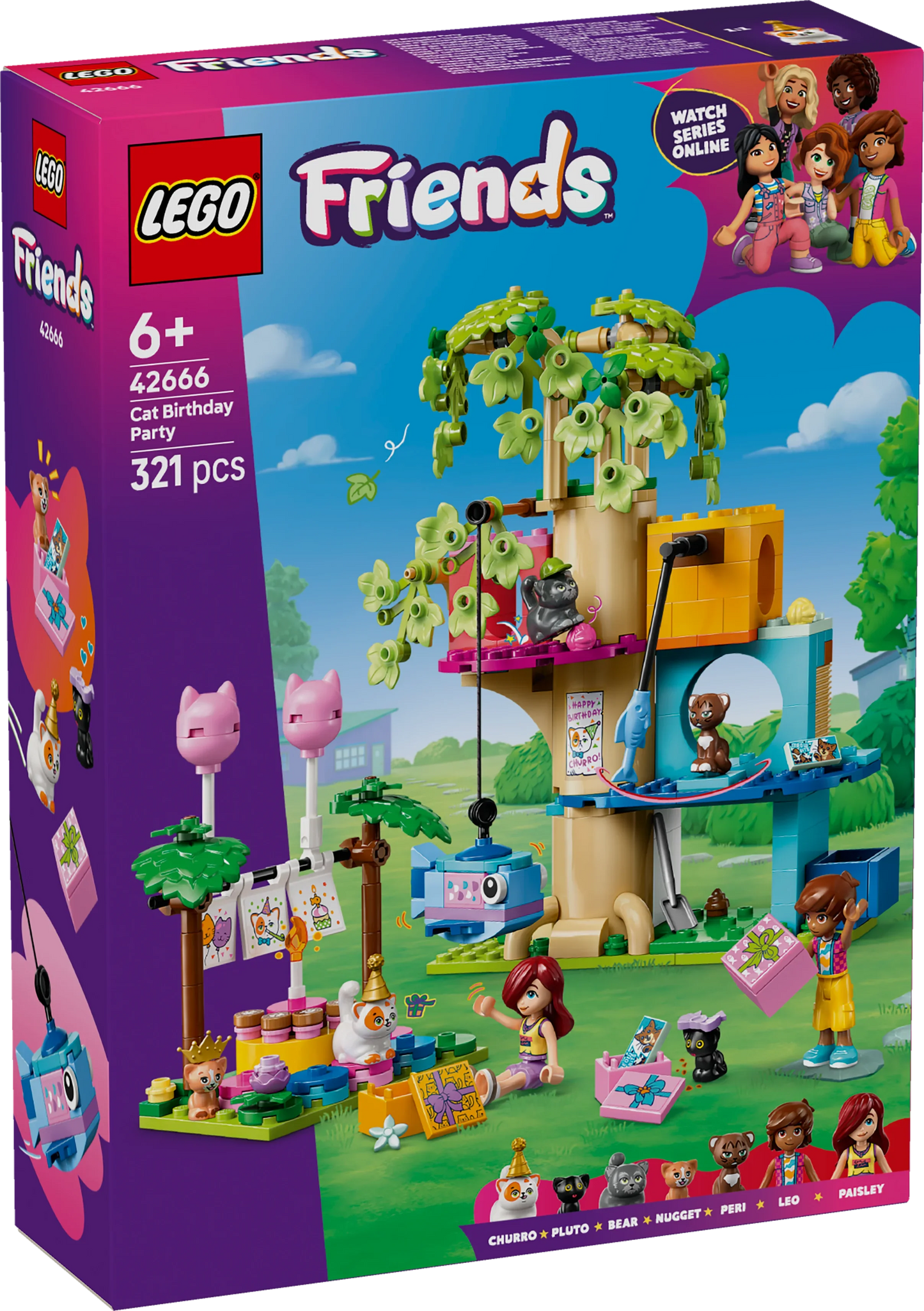 LEGO Friends Katzengeburtstagsparty & Baumhaus 42666